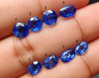 Faceted Kyanite Gemstone – 8 Carat, Natural Loose Stone (6-7 mm)