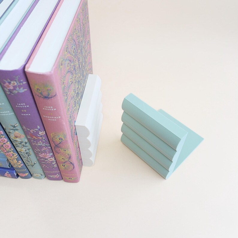 File di stampa 3D Bookish, fermalibri, file STL, decorazioni per scaffali, fermalibri, stampa 3D, regalo per amanti dei libri, accessori, idee per lo stile degli scaffali immagine 7