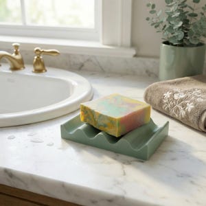 Soap holder 3D print file printed with PLA filament