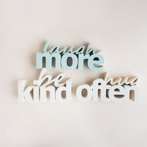 Therapy office printed decor created from Be Kind sign commercial STL printer files.