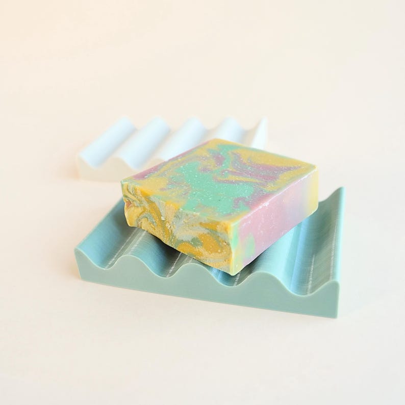 Minimalist 3D printed soap holder for modern bathroom