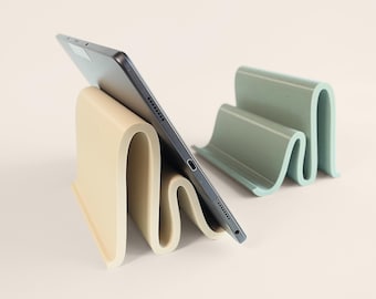 Tablet Stand 3d print Tablet Holder STL file Office Decor Printed Gifts DIY Project Idea Desk Organization Nerdy Gift Digital Download