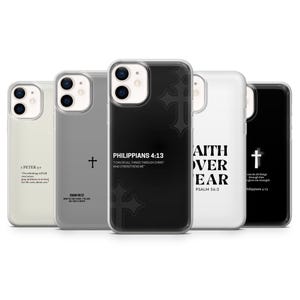 Bibelverstelefonskal Gud Kristent fodral för iPhone 17Pro, 16, 15, 14, 13, 12, Samsung S26, S25, S24, S23Fe, A16, A56, A55, Pixel 10, 9Pro