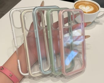 iPhone Case with Shockproof Protection for iPhone 12/13/14/15/16 in Black, White, Yellow and More Colors