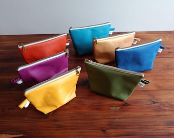 Borsa per il trucco da donna, regalo di San Valentino, borsa per il trucco colorata e minimalista