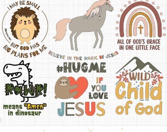 Christian Kids SVG Bundle: Bible Verse Designs (Digital Download)