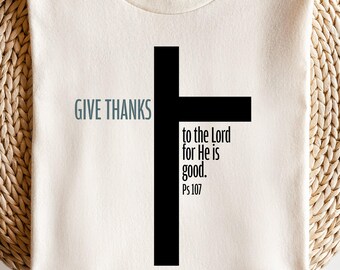 Thanksgiving Christian SVG: Psalm 107 (Digitale Datei)