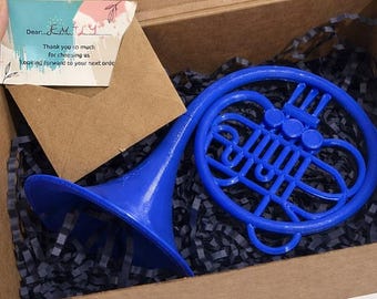 Blue French Horn Decor | HIMYM Romantic Proposal, 3D Printed