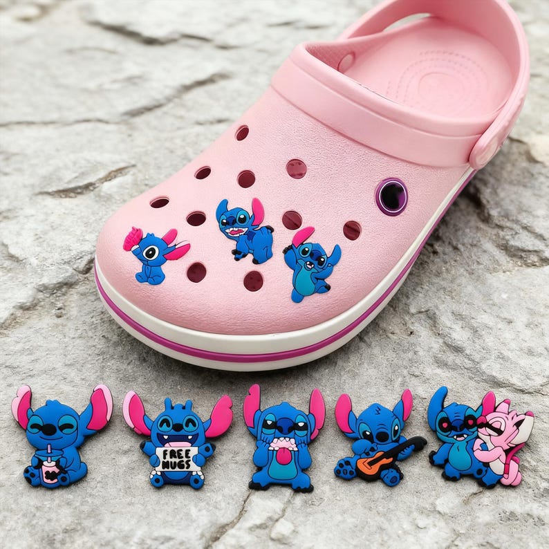Stitch Croc Charms | Cute Lilo & Stitch Cartoon Shoe Accessories for ...