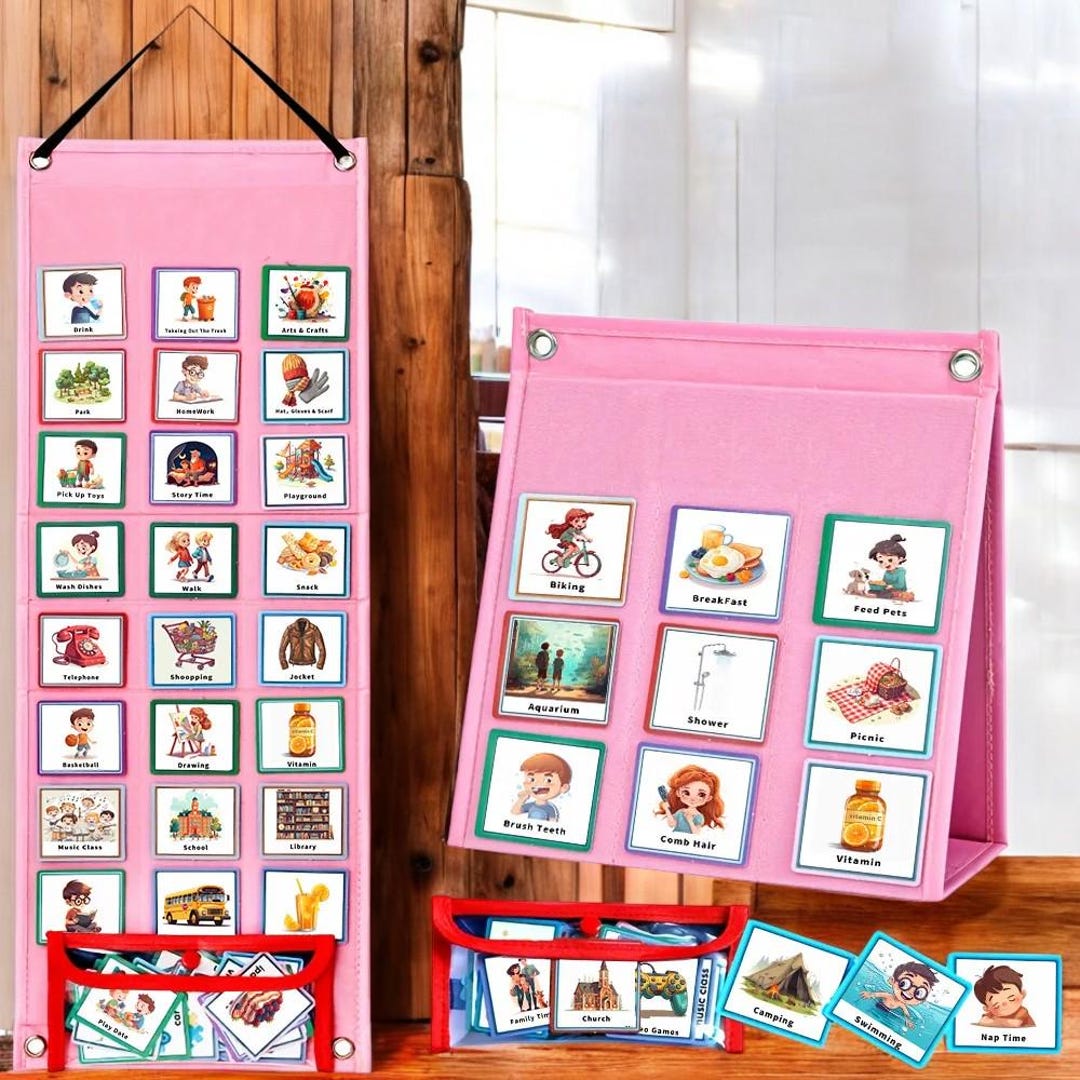 Kids Visual Schedule Cards | Daily Routine Chart | Toddler Chore Chart ...