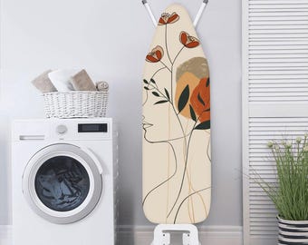 Pokrowiec na deskę do prasowania Boho Floral Face | Podkładka wodoodporna i odporna na ciepło