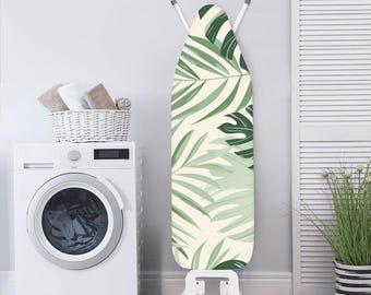 Palm Leaf Ironing Board Cover | Tropical Laundry Room Decor Replacement Heat Resistant Cover