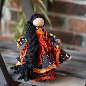 Halloween Ritual Doll – Samhain Altar Decor, Witch Poppet, Pagan Celebration Tool, Autumn Witchcraft Decor, Metaphysical Gift Ideas