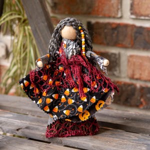 Halloween Ritual Doll – Samhain Altar Decor, Witch Poppet, Pagan Celebration Tool, Autumn Witchcraft Decor, Metaphysical Gift Ideas