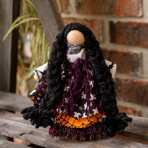 Halloween Ritual Doll – Samhain Altar Decor, Witch Poppet, Pagan Celebration Tool, Autumn Witchcraft Decor, Metaphysical Gift Ideas