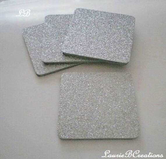 square silver coasters