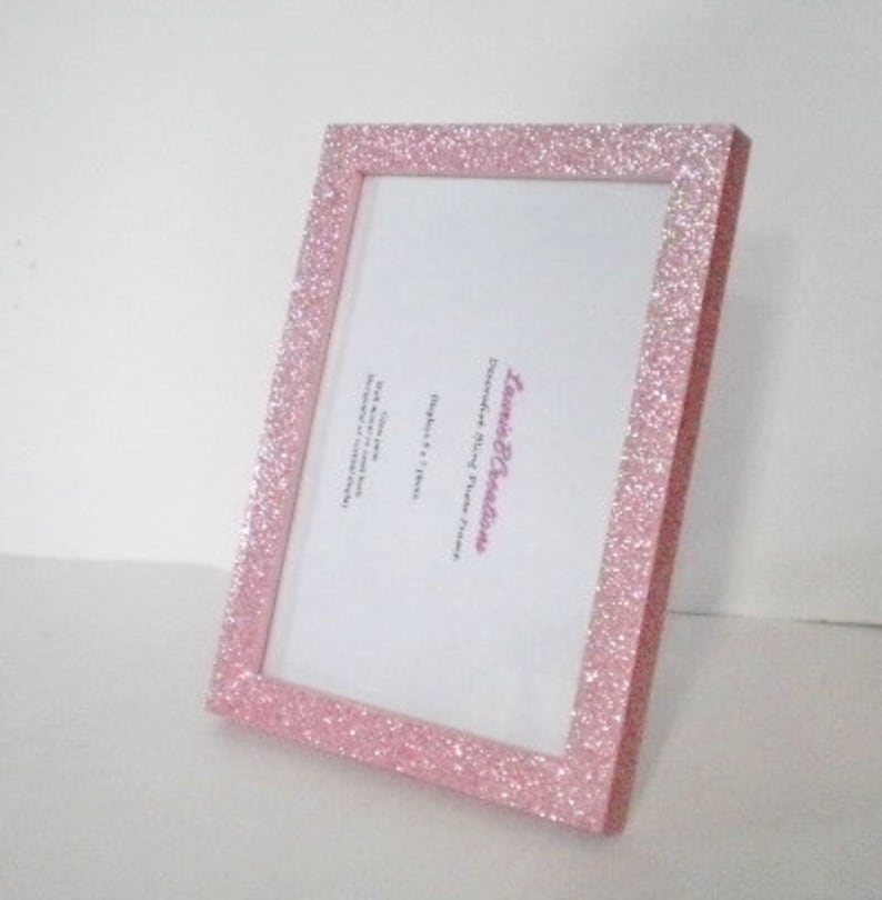 BLUSH PINK GLITTER Picture Frame Decorative Rose/blush Pink Etsy