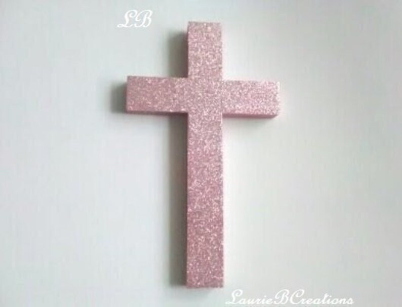 GLITTER WALL CROSS Sparkling Fine Glitter Cross in Etsy