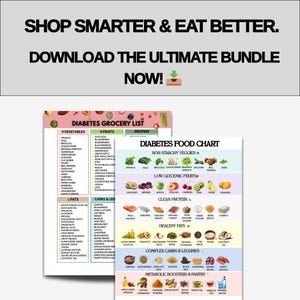 Diabetes Food List Bundle, Diabetic Meal Plan, Type 2 Diabetes Bundle, Glycemic Index Chart, Eat Limit Avoid, Blood Sugar Diet PDF image 8
