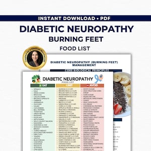 Lista de alimentos para la neuropatía diabética (PDF): Dolor nervioso y dieta antiinflamatoria