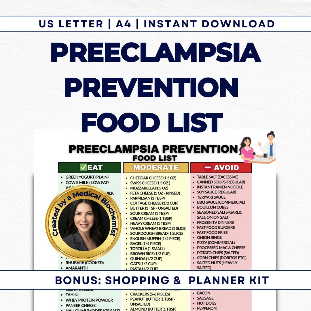 Photo inspiration: Visual Reference: Preeclampsia Prevention Food List Pdf