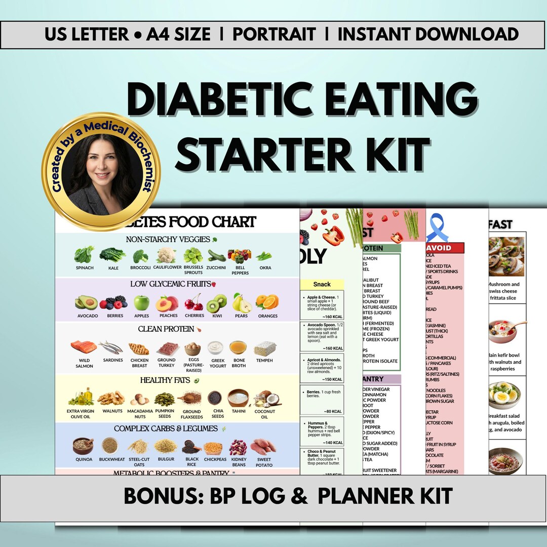 Diabetic Food List & Meal Plan PDF – Low Glycemic Chart, Type 2 ...