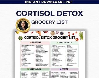 Lista de alimentos para reducir el cortisol, dieta para la fatiga suprarrenal, alimentos que reducen el cortisol, equilibrio hormonal, alivio del estrés (PDF)