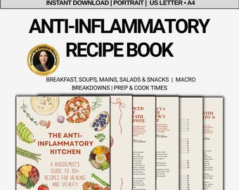 Anti-Inflammatory Diet Recipes PDF – 7 Day Meal Plan, Gut Health Cookbook