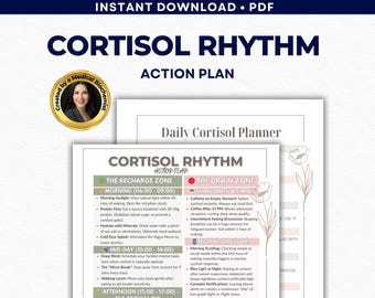 Cortisol Detox Action Plan, Adrenal Fatigue Guide, Nervous System Reset, Hormone Balance Planner, Stress Relief, Cortisol Reset PDF