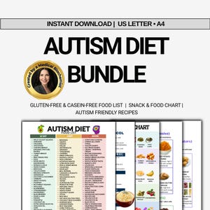 Autism Diet Food List & GFCF Recipes – Sensory Friendly Guide, Gut Health Snack Chart