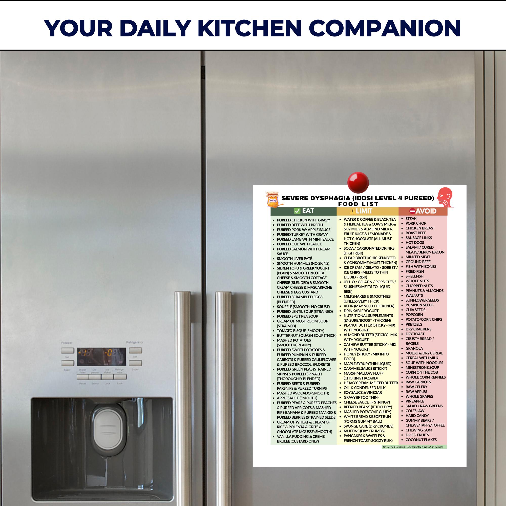 Dysphagia Pureed Food List – IDDSI Level 4 Guide, Swallowing Safety ...