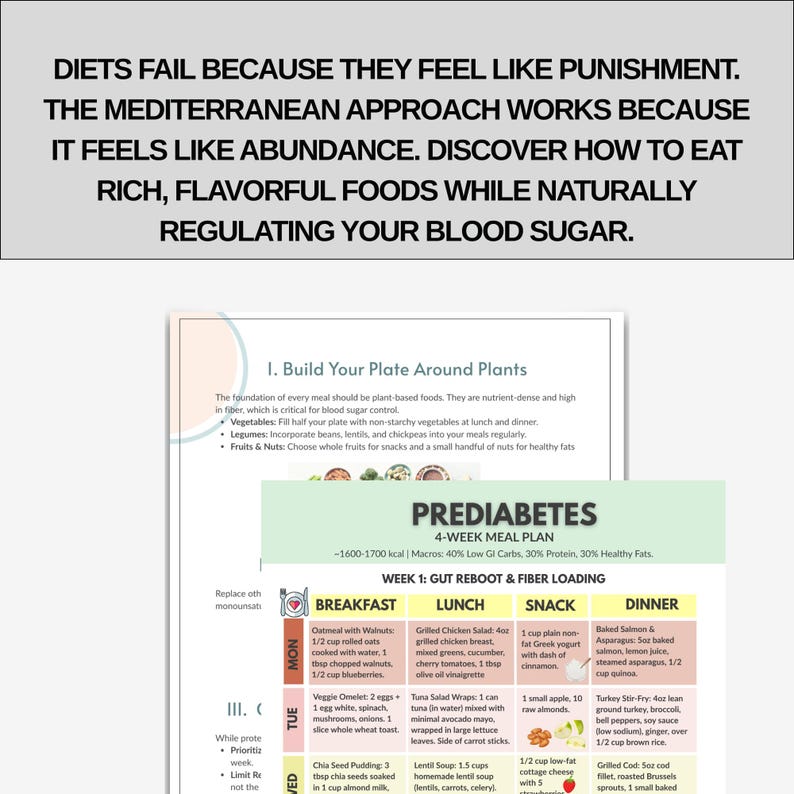 Mediterranean Diet And Insulin Sensitivity For Diabetes photo