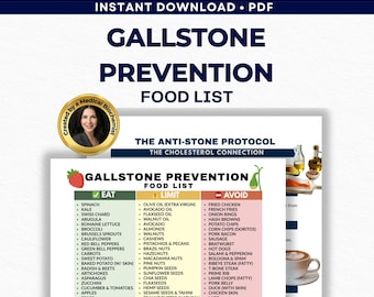 Gallstone Diet Food List PDF – Gallbladder Friendly Guide, Low Fat Chart