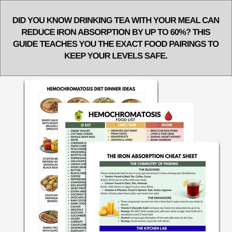 Hemochromatosis Diet Bundle PDF – Low Iron Me…