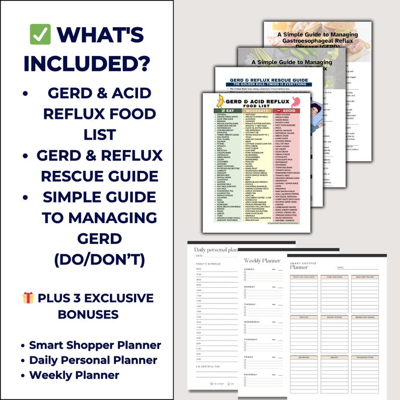 Gerd Strategies.pdf Acid Reflux Food List, GERD Diet Guide, Silent Reflux LPR, Heartburn ...