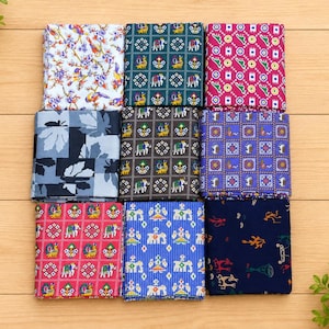 Verschiedene Baumwollstoffquadrate, mehrfarbige Quiltteile, Näh- und Patchworkzubehör