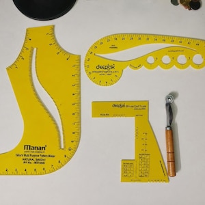 Juego de reglas para patronaje, herramientas de sastrería para diseñadores de moda, plantilla de curvas y escala de pinzas.