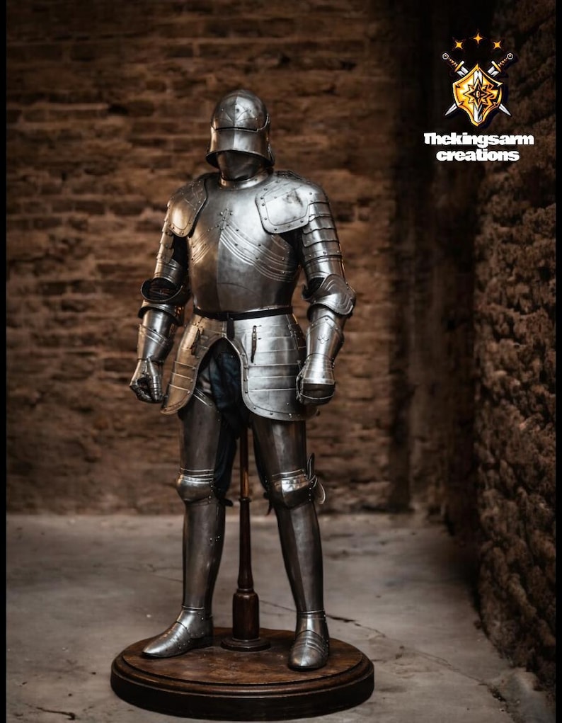 Full Medieval Knight Armor Suit | Hand-forged Steel Armor Set | LARP ...