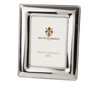 7&quot;x 5&quot; inches Handmade 925 Sterling Silver Photo Picture Frame 3002 13x18 GB new for Wedding gift ,Birthday gift and Anniversary gift