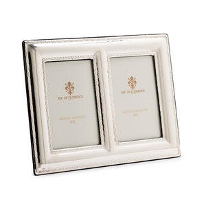 2,4”x 3,5&quot; inches Wedding Gift Handmade 925 Sterling Silver Photo Picture Frame 7415 / 6x9x2 GB and for Birthday gift and Anniversary