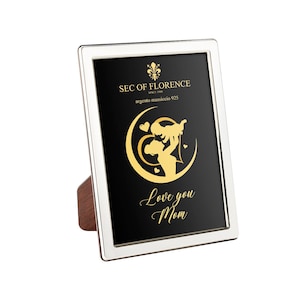 7&quot;x 5&quot; in Hallmarked Solid Sterling Silver 925 Photo Picture Frame for mother&#39;s day, mother&#39;s birthday and a gift for mother 7343/13x18HM*G2