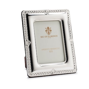 7&quot;x 5&quot; inches Handmade 925 Sterling Silver Photo Picture Frame 7161 13x18 GB new  for Wedding gift ,Birthday gift and Anniversary gift