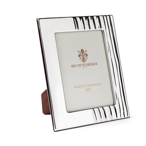 7&quot;x 5&quot; inches Handmade 925 Sterling Silver Photo Picture Frame 7131 13x18 GB new for Wedding gift ,Birthday gift and Anniversary gift