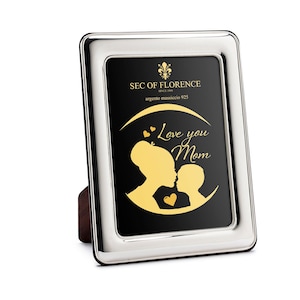 7&quot;x 5&quot; in Hallmarked Solid Sterling Silver 925 Photo Picture Frame for mother&#39;s day, mother&#39;s birthday and a gift for mother 7304/13x18HM*G1