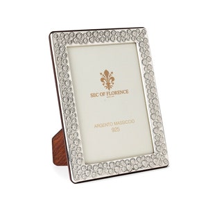 7&quot;x 5&quot; inches Handmade 925 Sterling Silver Photo Picture Frame 7348 13x18 GB new  for Wedding gift ,Birthday gift and Anniversary gift