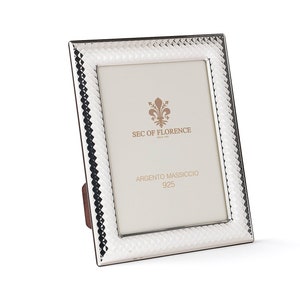 7&quot;x 5&quot; inches Handmade 925 Sterling Silver Photo Picture Frame 7219 13x18 GB new for Wedding gift ,Birthday gift and Anniversary gift