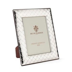 7&quot;x 5&quot; inches Handmade 925 Sterling Silver Photo Picture Frame 7135 13x18 GB new for Wedding gift ,Birthday gift and Anniversary gift