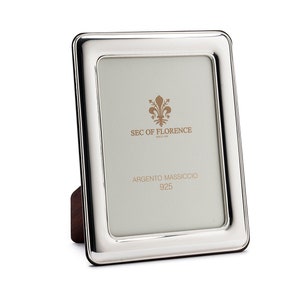 7&quot;x 5&quot; inches Handmade 925 Sterling Silver Photo Picture Frame 7304 13x18 GB new  for Wedding gift ,Birthday gift and Anniversary gift