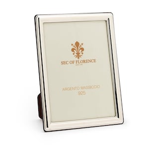 7&quot;x 5&quot; inches Handmade 925 Sterling Silver Photo Picture Frame ex 7370 13x18 GB new for Wedding gift ,Birthday gift and Anniversary gift
