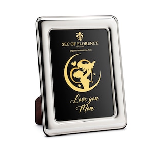 8”x 6” in Hallmarked Solid Sterling Silver 925 Photo Picture Frame for mother&#39;s day, mother&#39;s birthday and a gift for mother 7304/15x20HM*G2